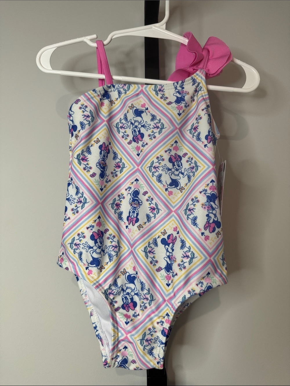 Disney Minnie Mouse One-Piece Swimsuit Toddler Girls 18 Months New NWT